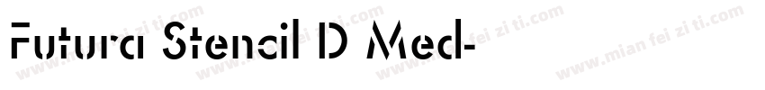 Futura Stencil D Med字体转换